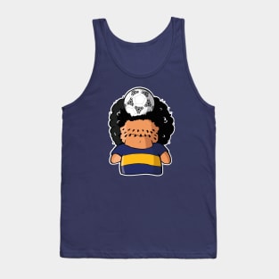 Diego Maradona Cartoon - Boca Juniors Tribute Tank Top